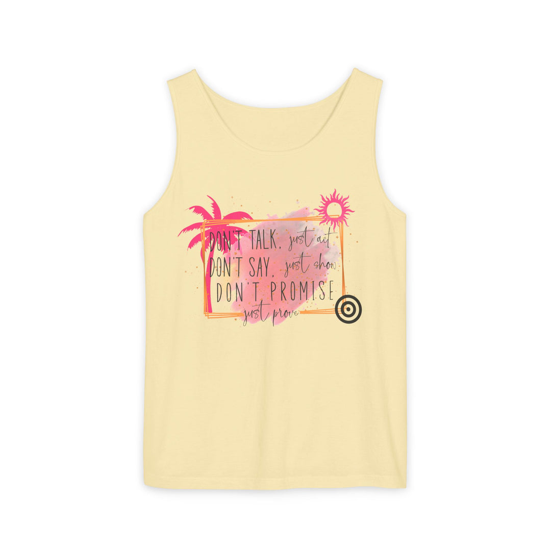 Motivational Action Unisex Tank Top Tank Top Printify Butter S