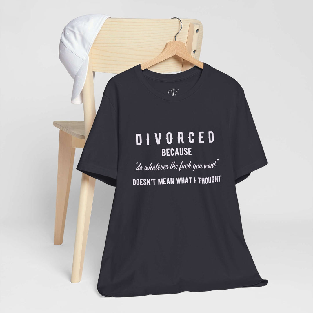 Imagin Vibes: Funny Divorce Party Shirt T-Shirt Dark Grey XS 