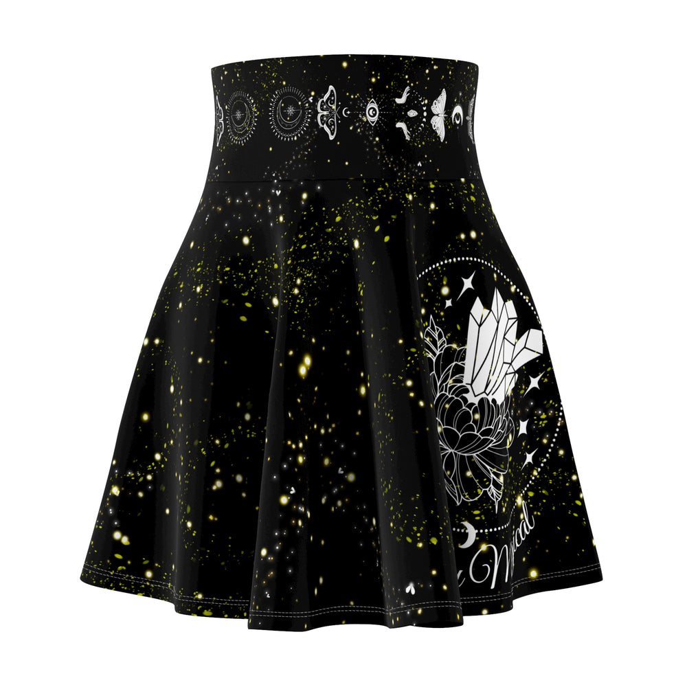 Moth Skater Skirt Gothic Occult Women's Fashion