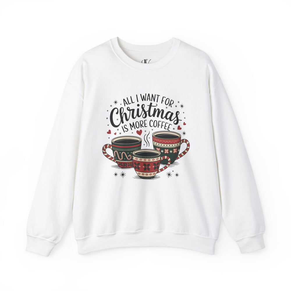 Coffee Lover Christmas Crewneck Sweatshirt