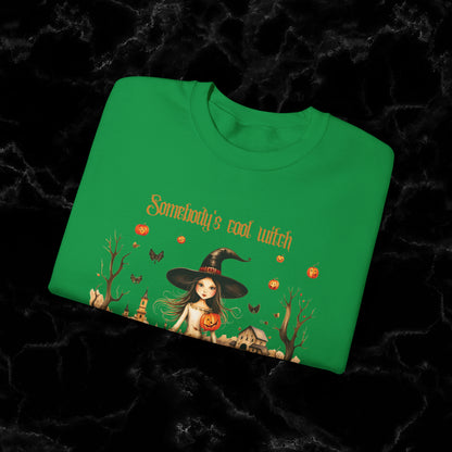 Somebody's Cool Witch Halloween Sweatshirt - Embrace the Witchy Vibes Sweatshirt   