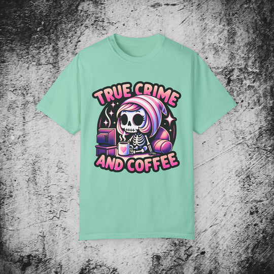 True Crime and Coffee: Skeleton T-Shirt