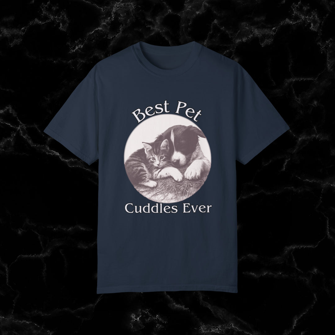 Imagin Vibes: Cuddle Monster Tee - Pet Lovers Unite! T-Shirt Navy S 