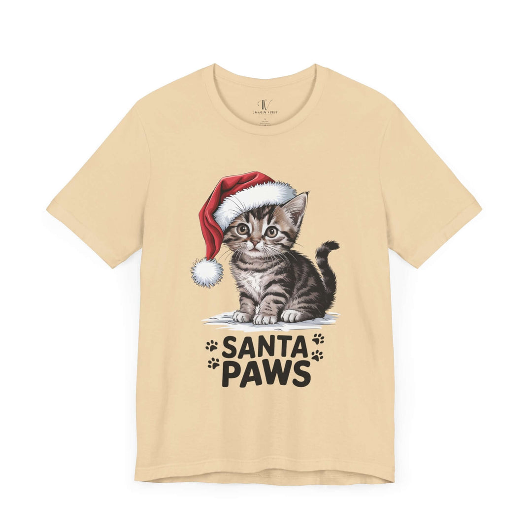 Santa Paws Tee T-Shirt Printify Soft Cream XS