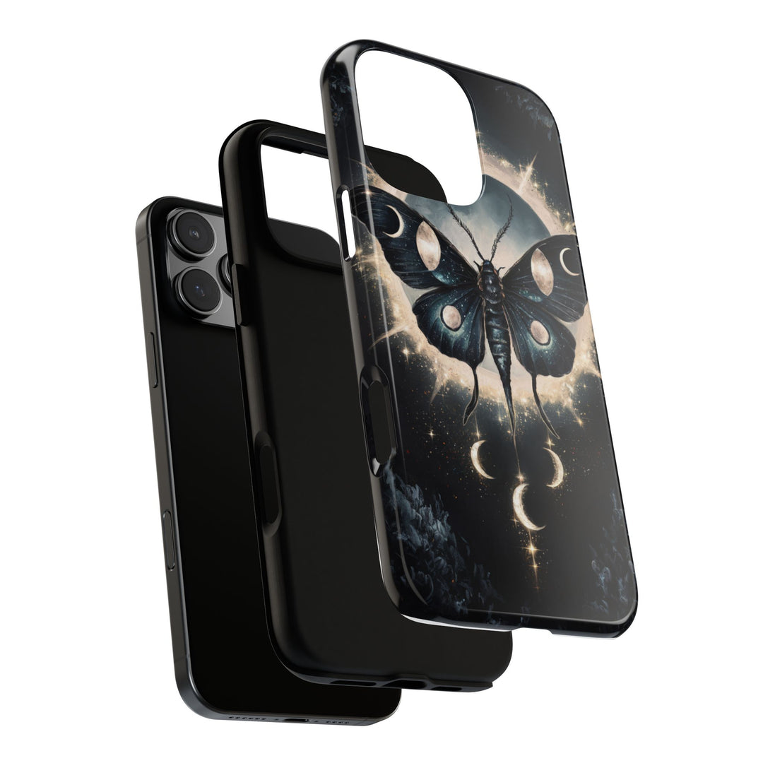 Phone Cases - Dark Academia Moth with Moon Phone Case Printify