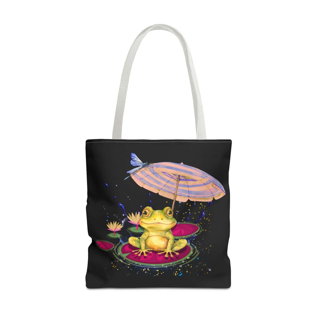 Whimsical Dreamy Frog Tote Bag Bags Printify