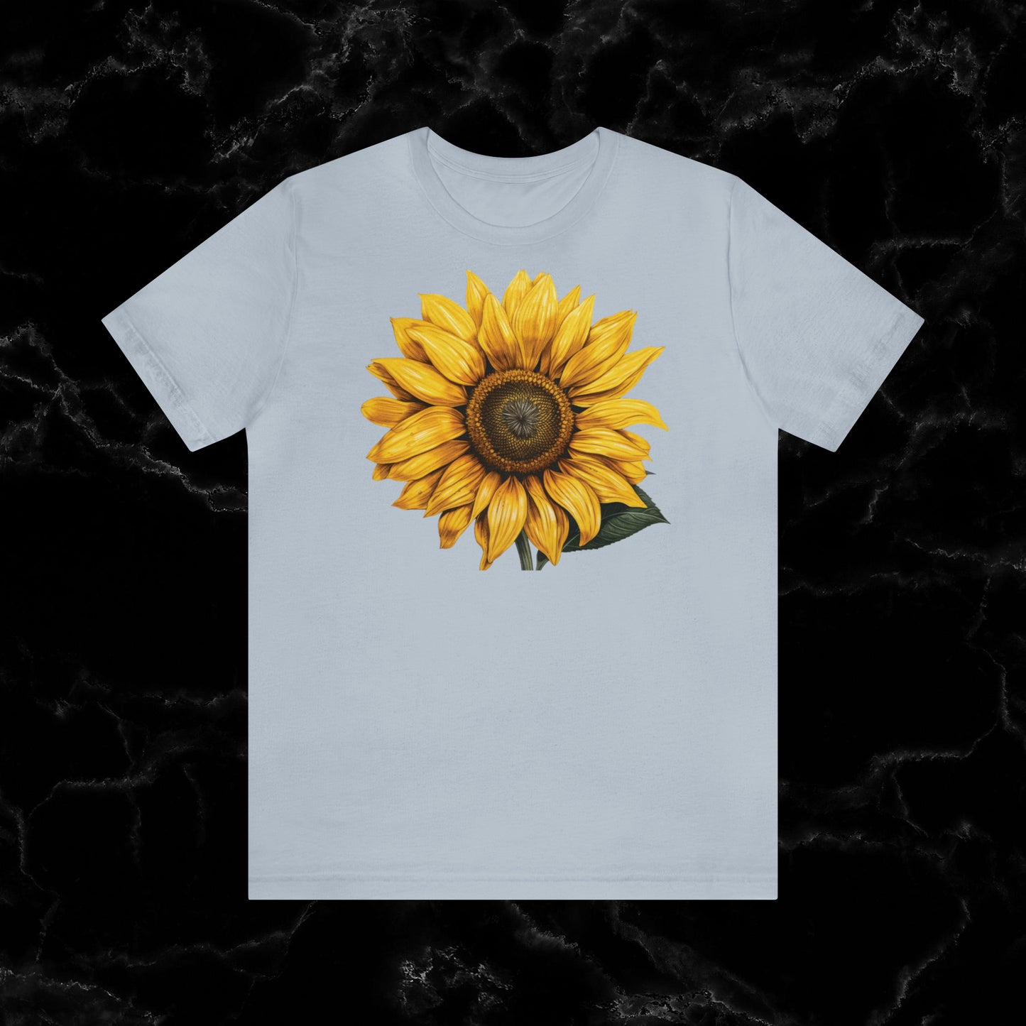 Sunflower Shirt Collection - Floral Tee, Garden Shirt, and Women's Fall Fashion Staples T-Shirt Light Blue S 
