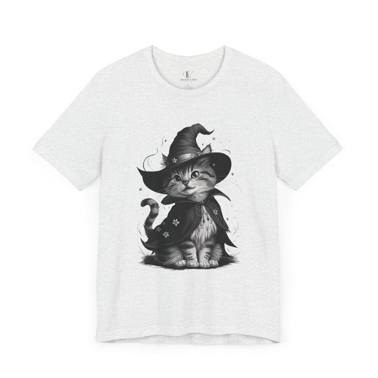 Halloween Witch Cute Cat T-Shirt