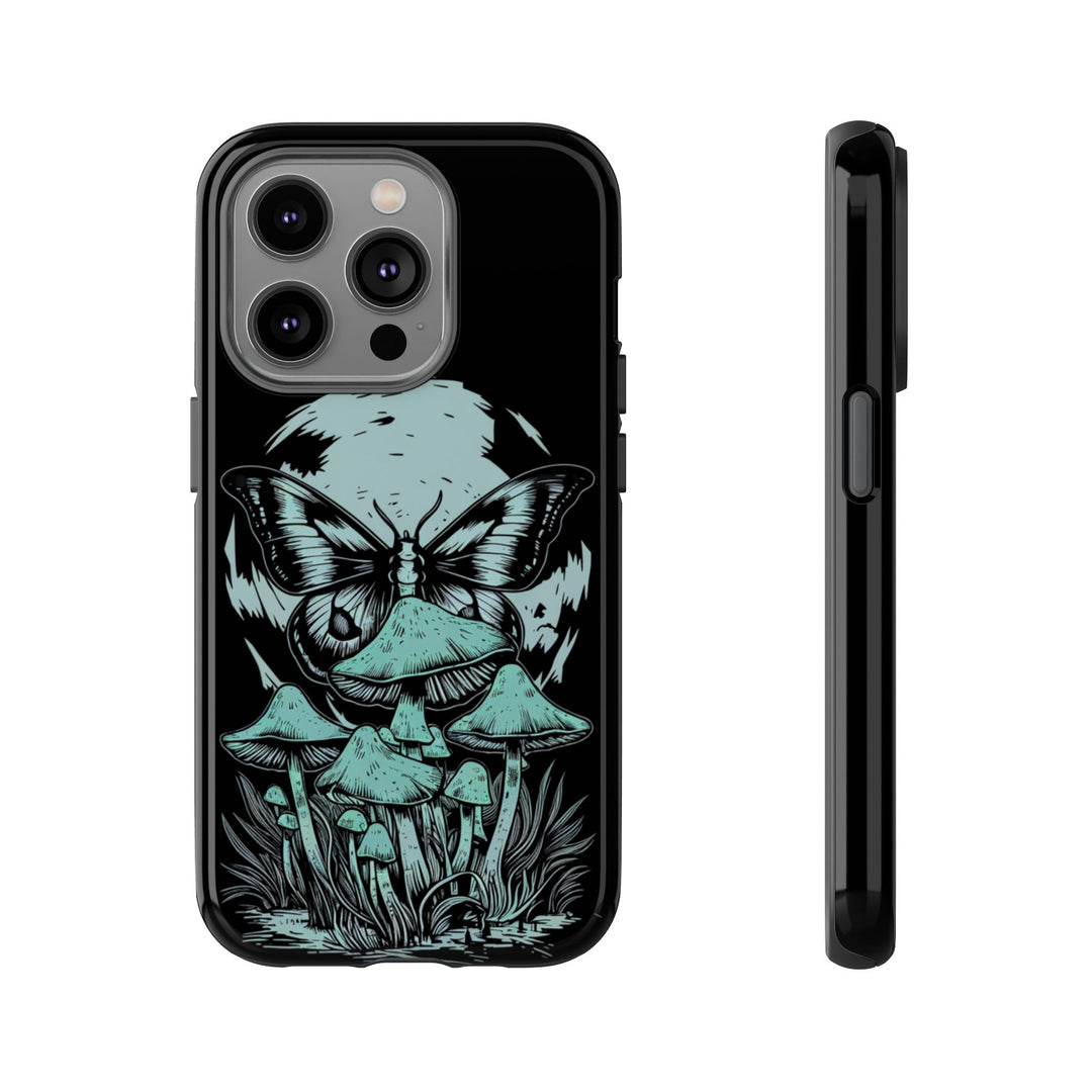 Dark Academia Tough Cases - Ethereal Butterfly and Moon Phone Case Printify iPhone 14 Pro Glossy