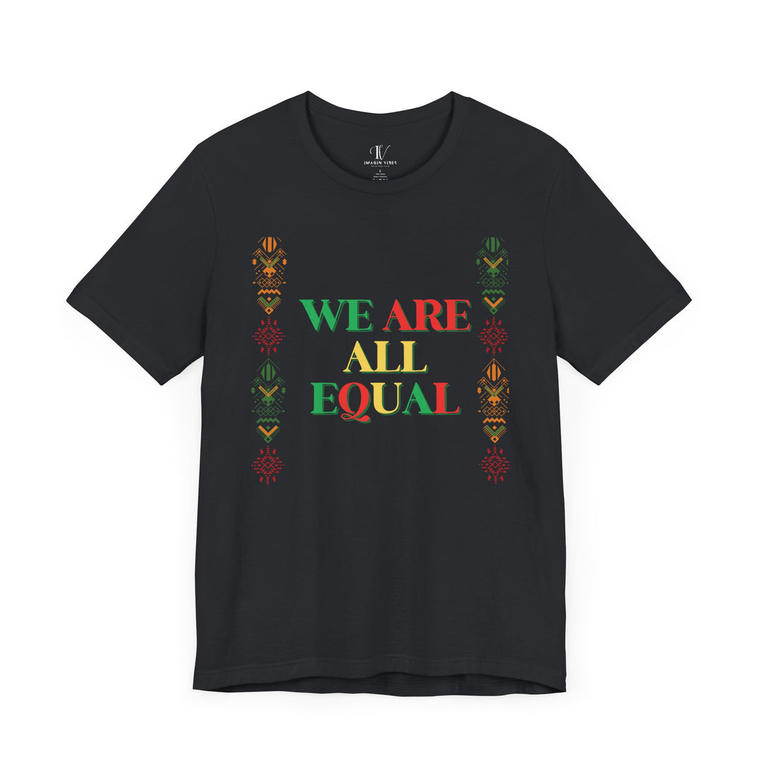 Equality Graphic Tee T-Shirt Printify Vintage Black XS