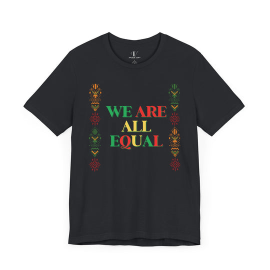 Equality Graphic Tee T-Shirt Printify Vintage Black XS