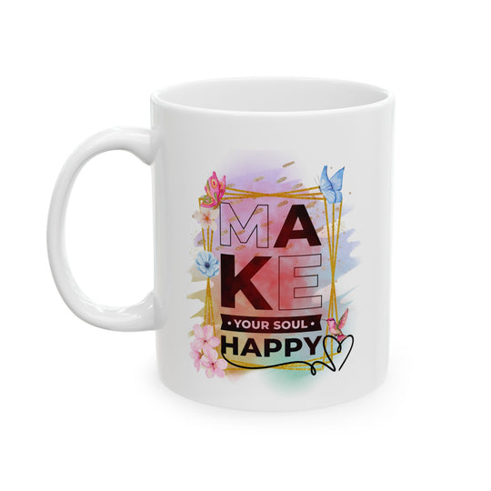 Motivational Watercolor Ceramic Mug Mug Printify