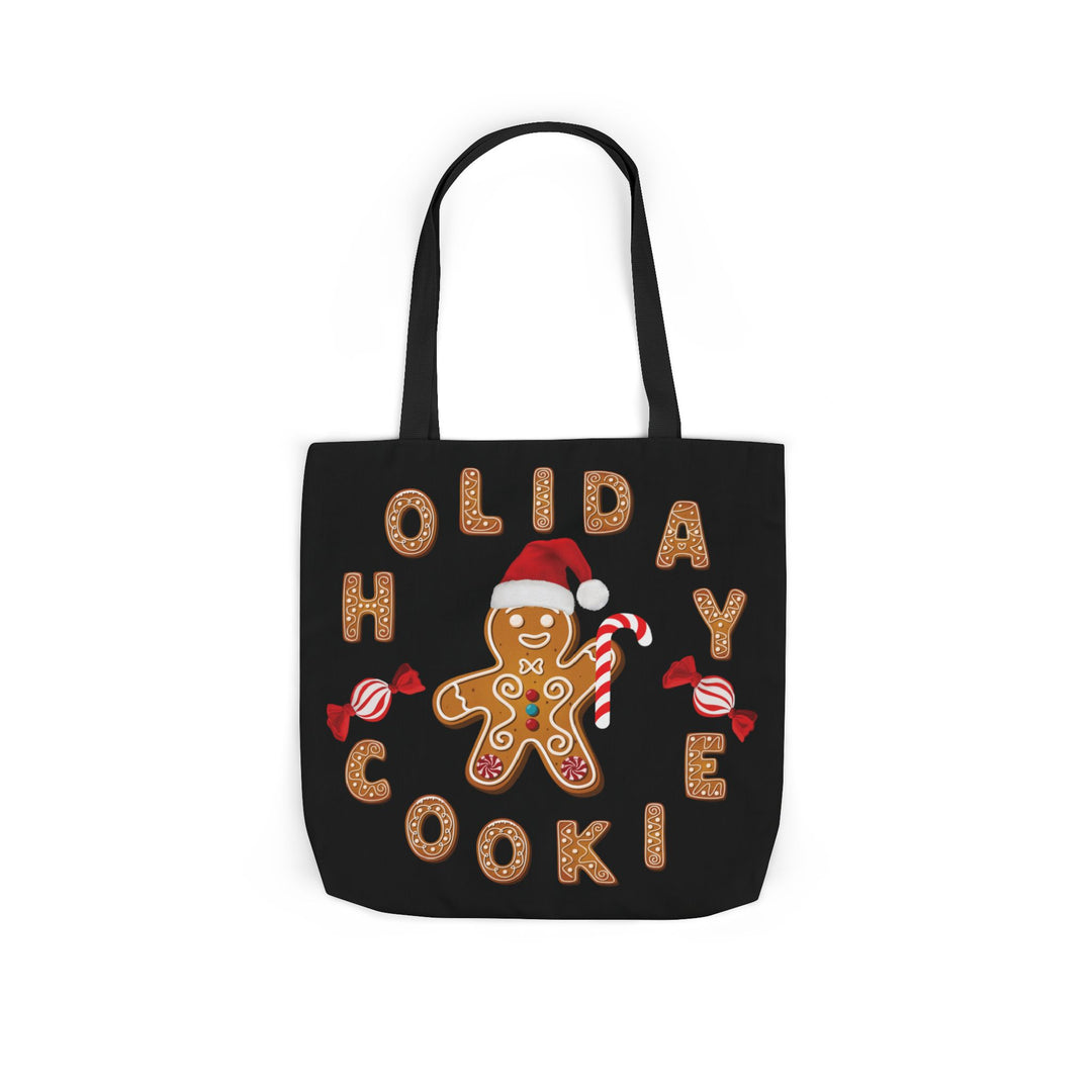 Holiday Cookie Canvas Tote Bag Accessories Printify 18" × 18'' Black