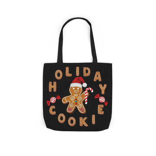 Holiday Cookie Canvas Tote Bag Accessories Printify 18" × 18'' Black