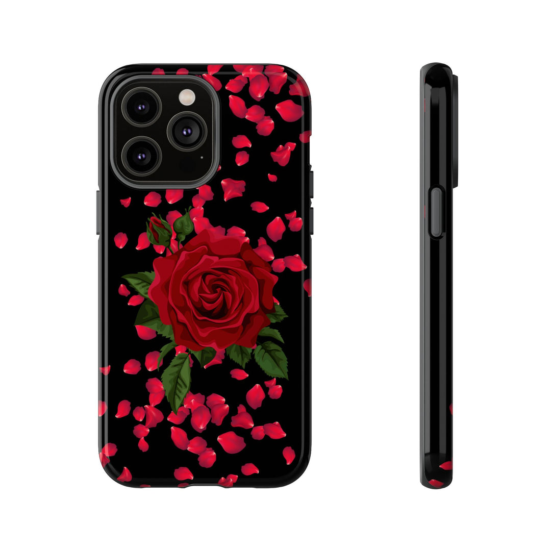 Phone Case - Red Rose Romantic Case Phone Case Printify iPhone 14 Pro Max Glossy