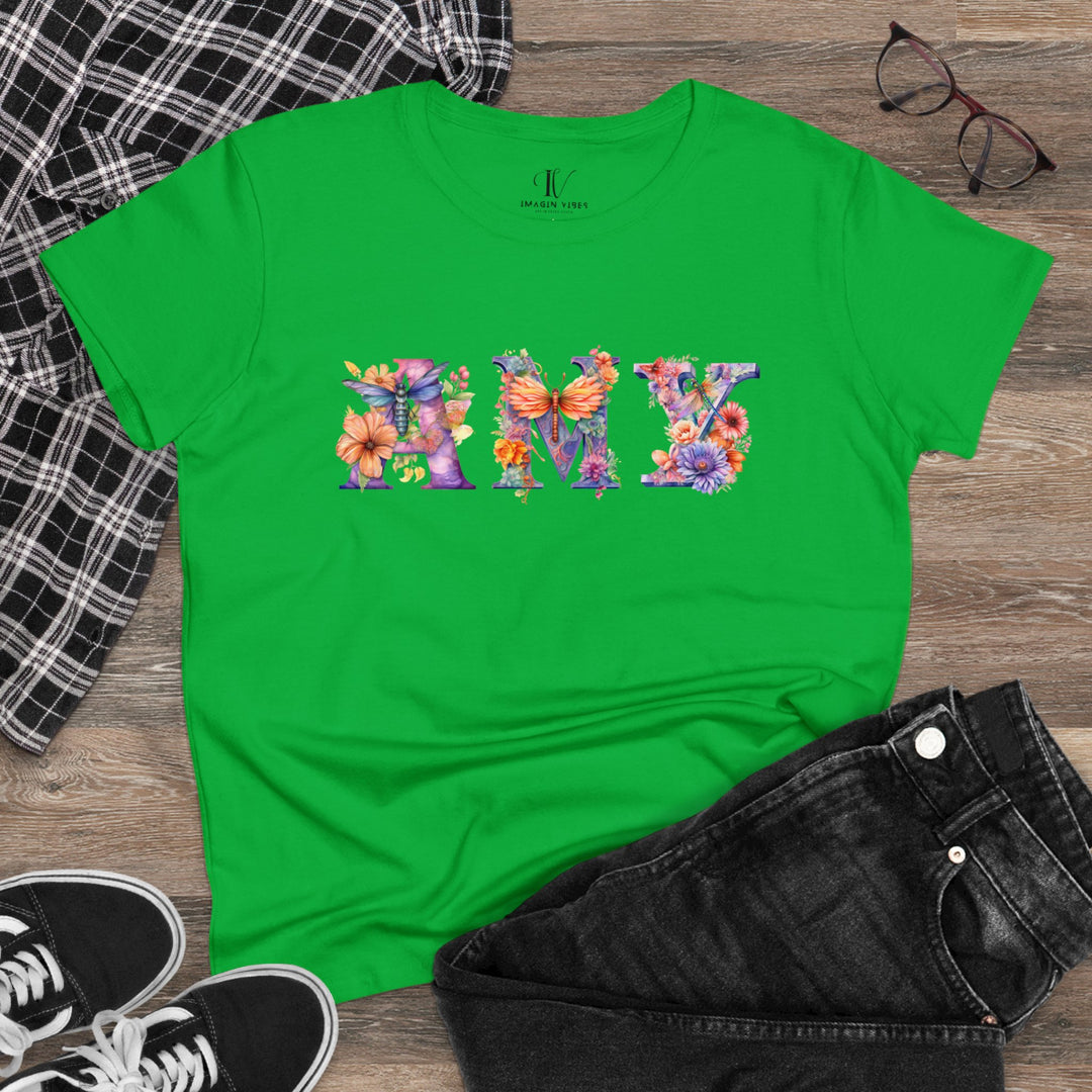 Imagin Vibes: Mom's Dragonfly Name Tee (Personalized Gift, Mother's Day) T-Shirt Irish Green S 
