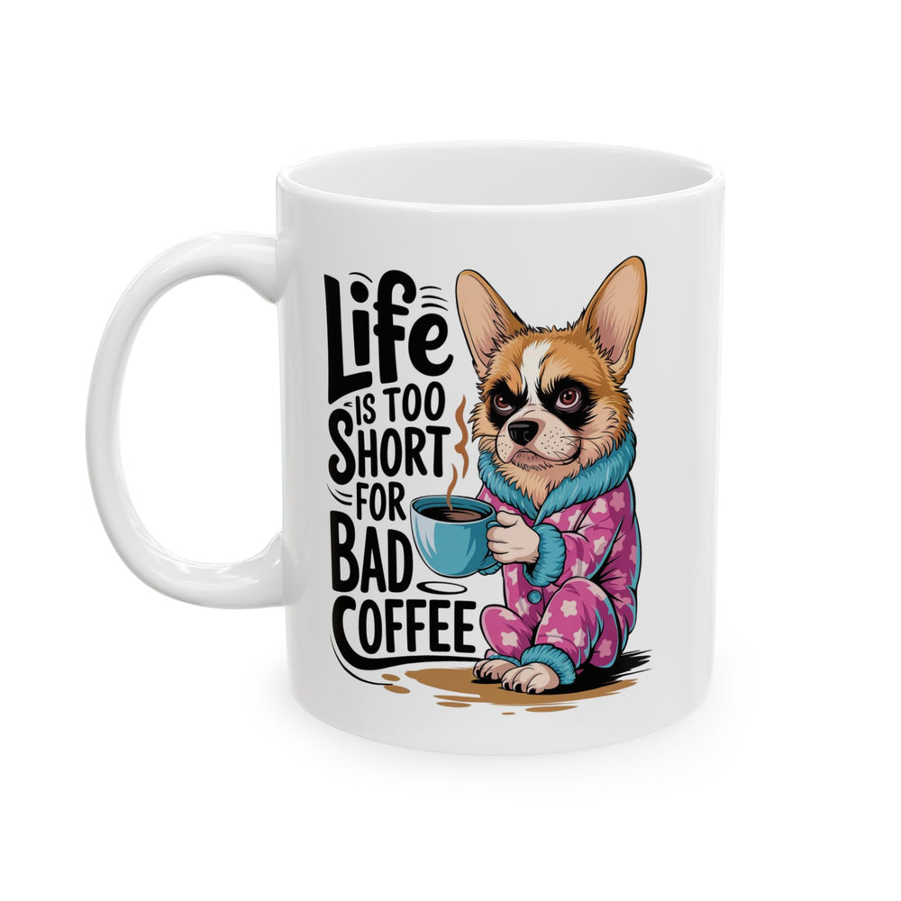 Cartoon Dog Ceramic Mug Mug Printify 11oz