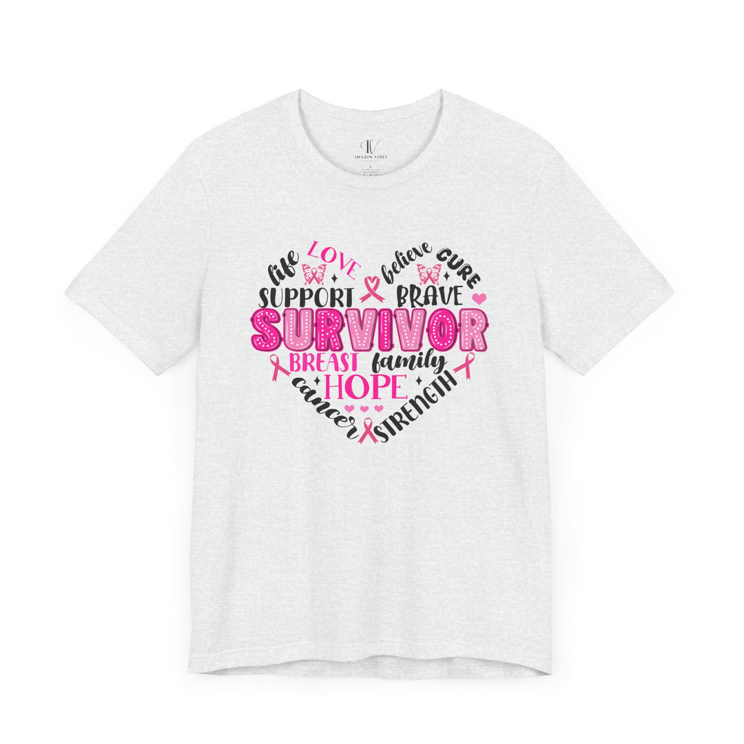 Breast Cancer Survivor Heart T-Shirt