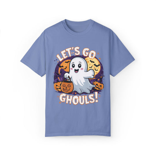 Let's Go Ghouls: Cute Halloween T-Shirt T-Shirt Printify Washed Denim S