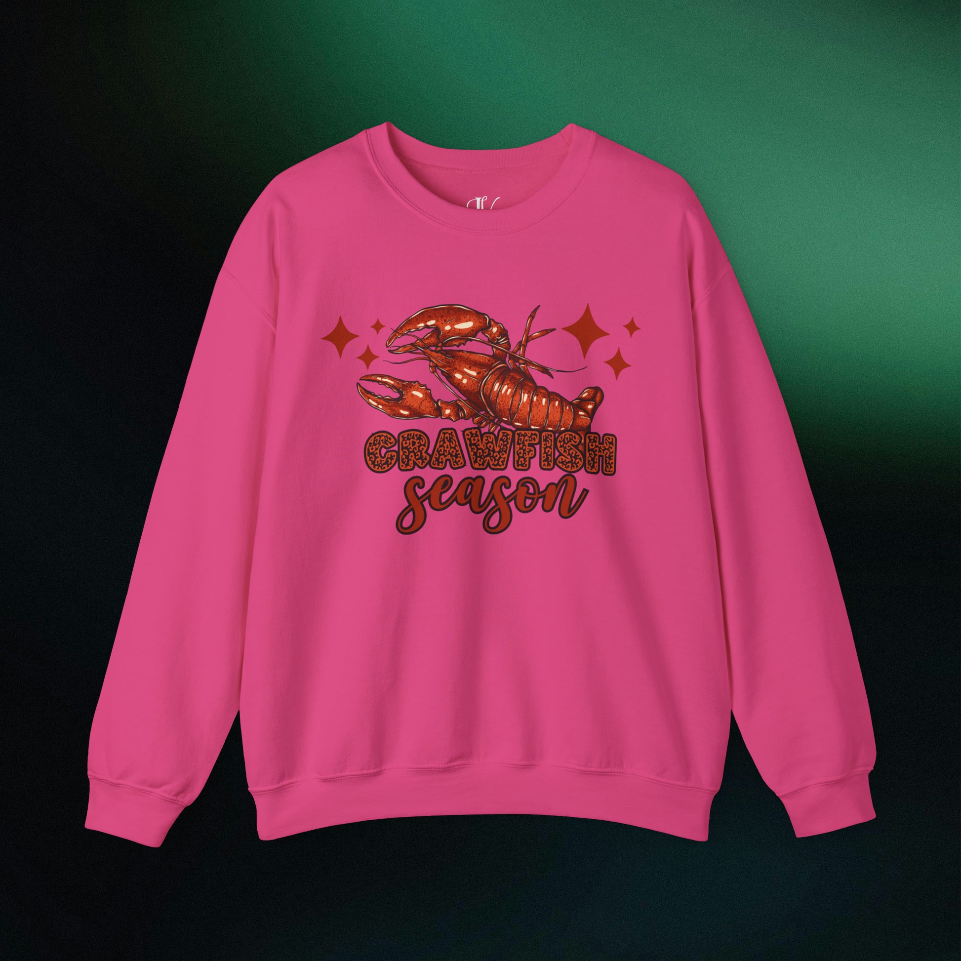 Celebrate Crawfish Season: Mardi Gras Sweatshirt, Crawfish Lovers Sweater, Louisiana Crew Tee | Crawfish Season Apparel - Embrace the Flavor and Fun of the Season with Stylish Crawfish-Themed Wear! Sweatshirt S Heliconia 
