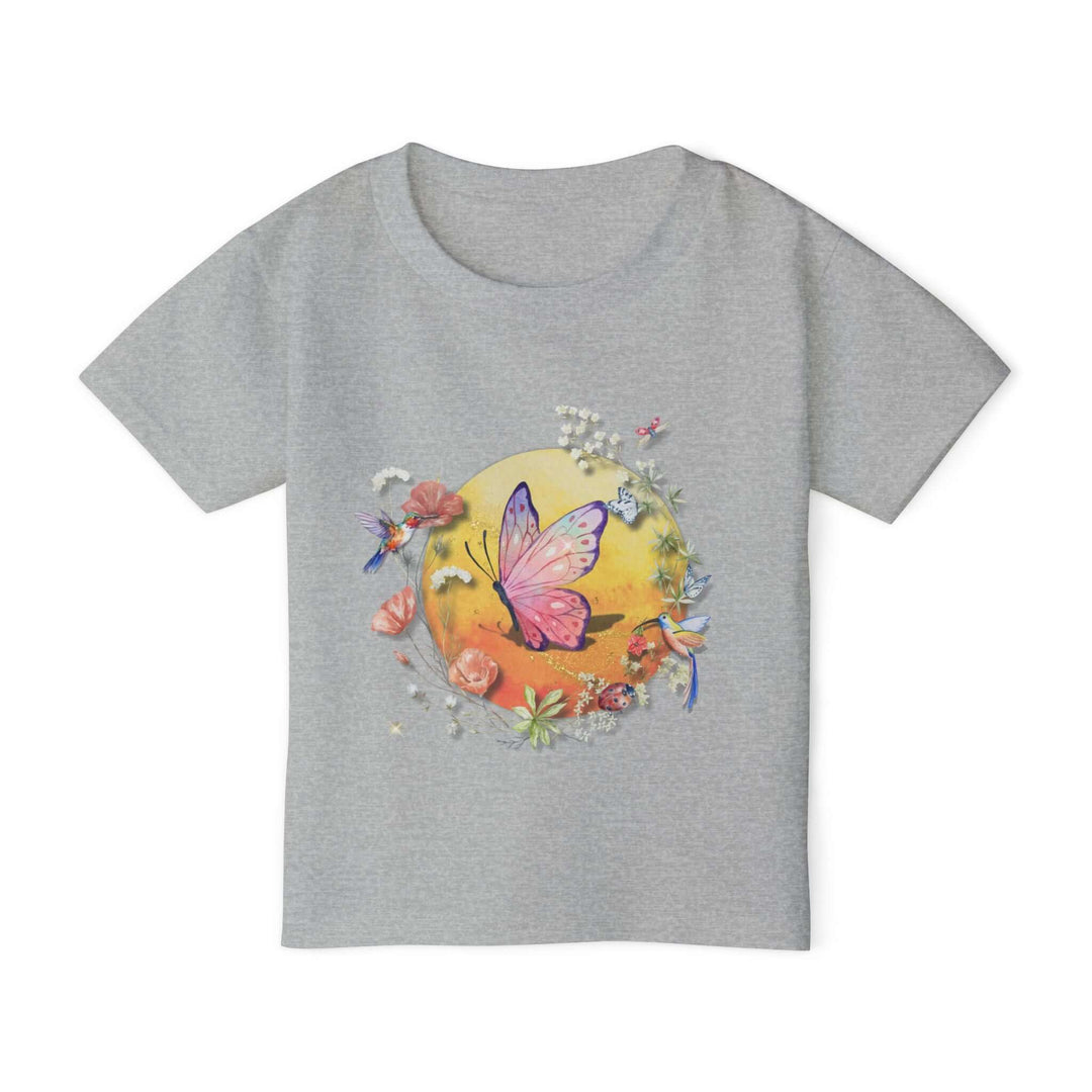 Toddler T-shirt - Cute and Whimsical Butterfly Kids clothes Printify Sport Grey 2T