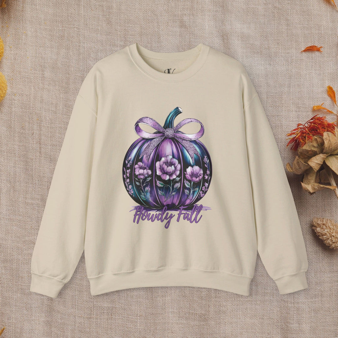 Howdy Fall: Coquette Pumpkin Sweatshirt