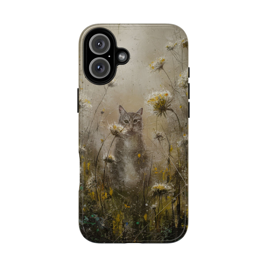 Impressionist Cat Tough Case Phone Case Printify iPhone 16 Plus Glossy