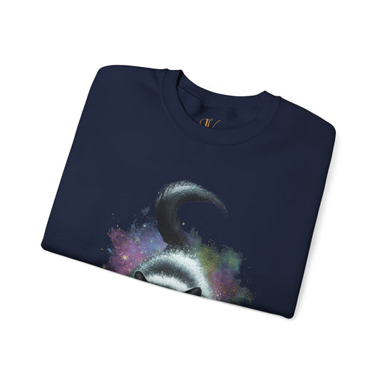 Cosmic Cat Crewneck Sweatshirt