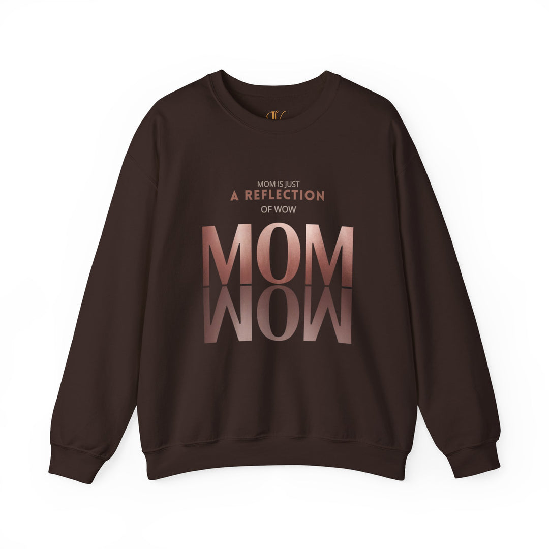 Reflective Mom Rose Gold Sweatshirt Sweatshirt Printify S Dark Chocolate