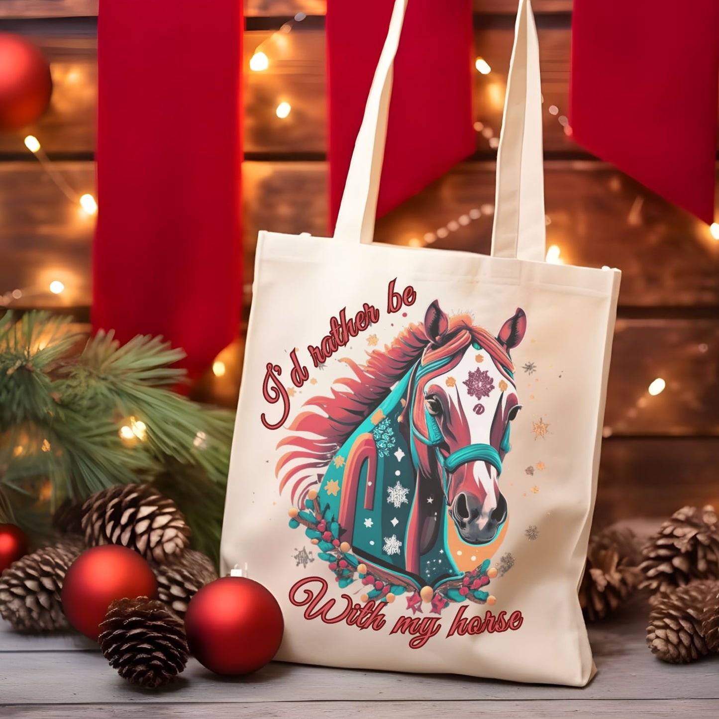 Horse Trainer Tote, Horse Lover Bag, Gift Tote Bag, Equestrian Gift, 'I'd Rather Be with My Horse' - Carry Your Passion with this Tote for Horse Enthusiasts Accessories   