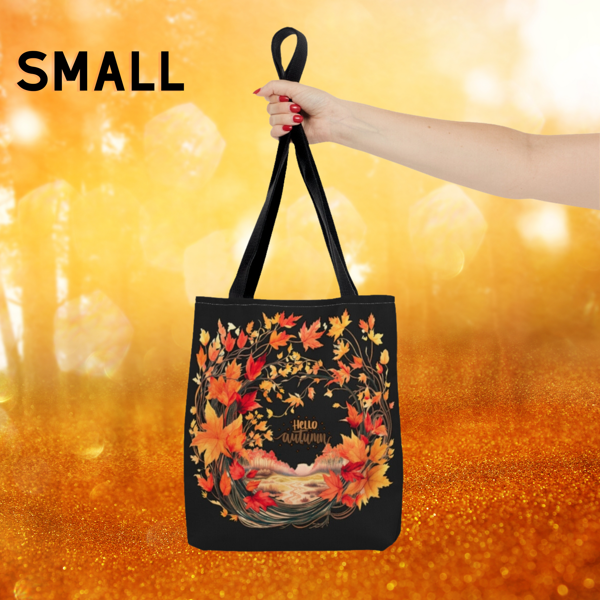 Fall Tote Bag | Autumn Vibes Tote Bag | Fall Tote Bag | Autumn Shopping Bag | Hello Autumn | Polyester Tote Bag Bags   