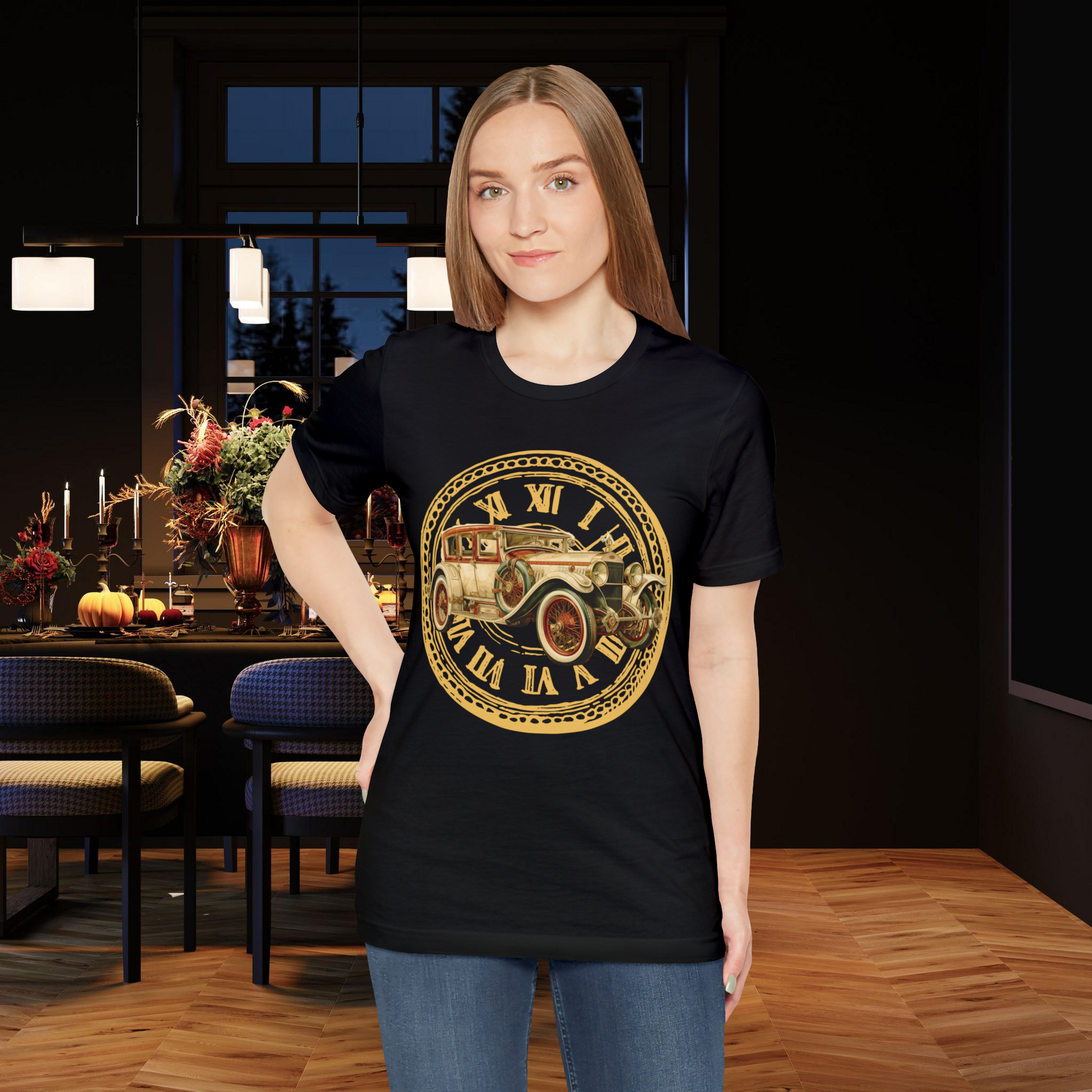 Vintage Car Enthusiast T-Shirt with Classic Wheels and Timeless Appeal T-Shirt   