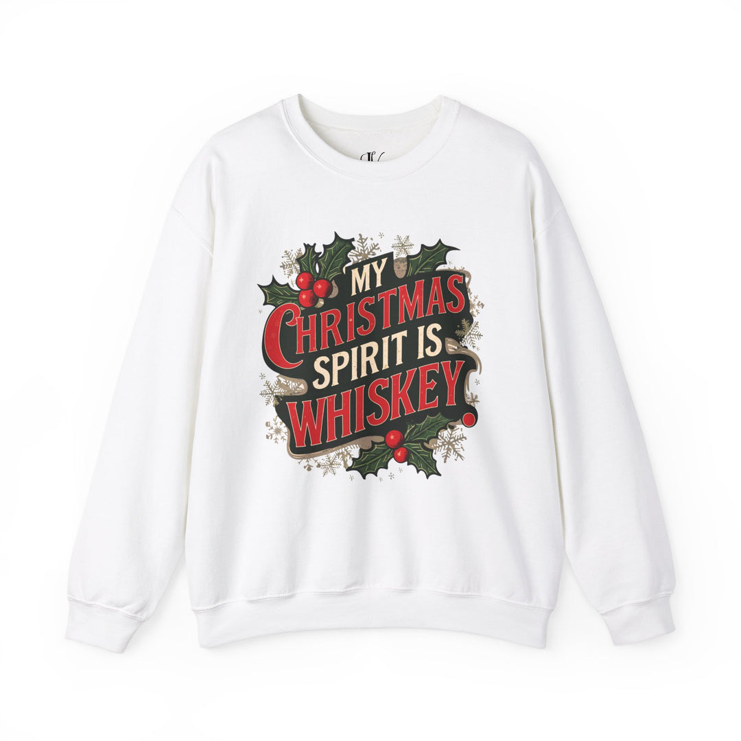 Christmas Humor Crewneck Sweatshirt Sweatshirt Printify S White