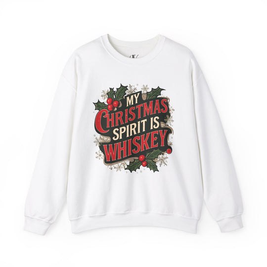 Christmas Humor Crewneck Sweatshirt Sweatshirt Printify S White