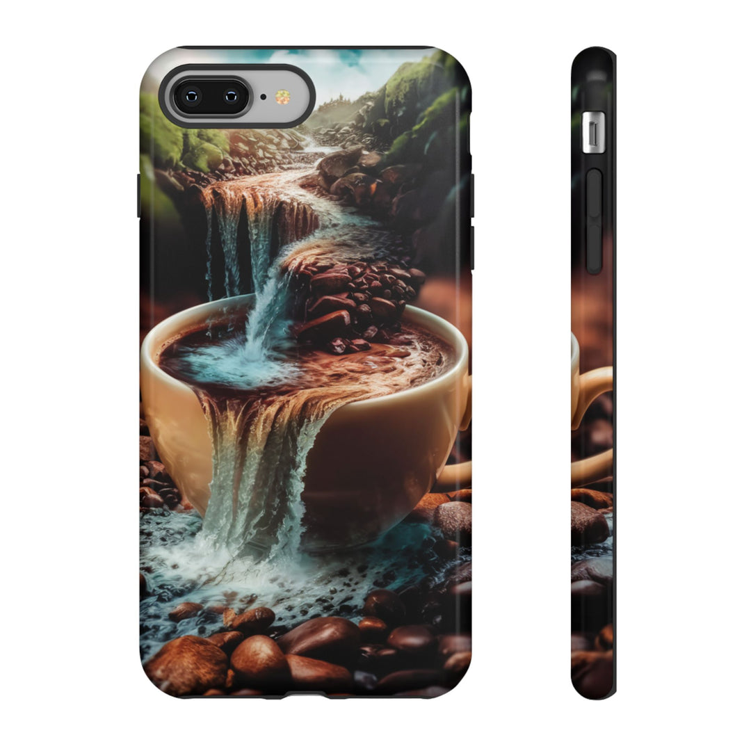 Coffee Lover Tough Case - Surreal Mountain Landscape Phone Case Printify