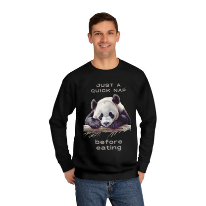 Lazy Panda Just a Quick Nap Sweatshirt | Embrace Cozy Relaxation | Funny Panda Sweatshirt Sweatshirt   