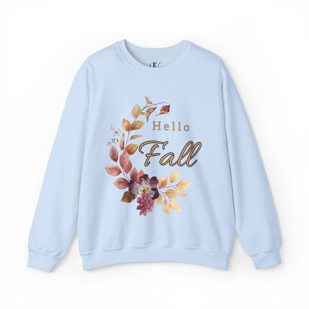 Hello Fall: Watercolor Floral Sweatshirt