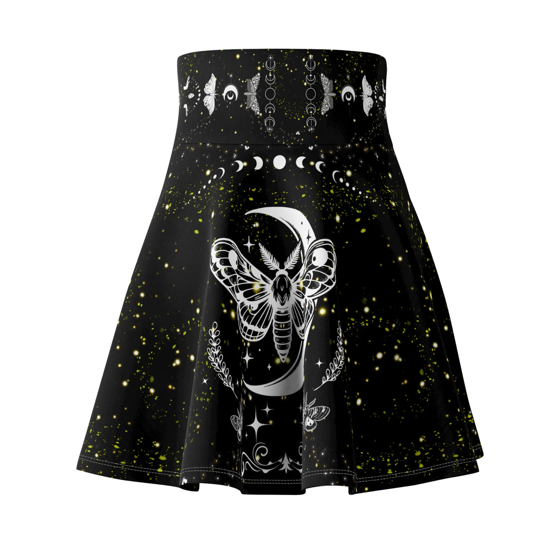 Moth Skater Skirt Gothic Occult Women's Fashion