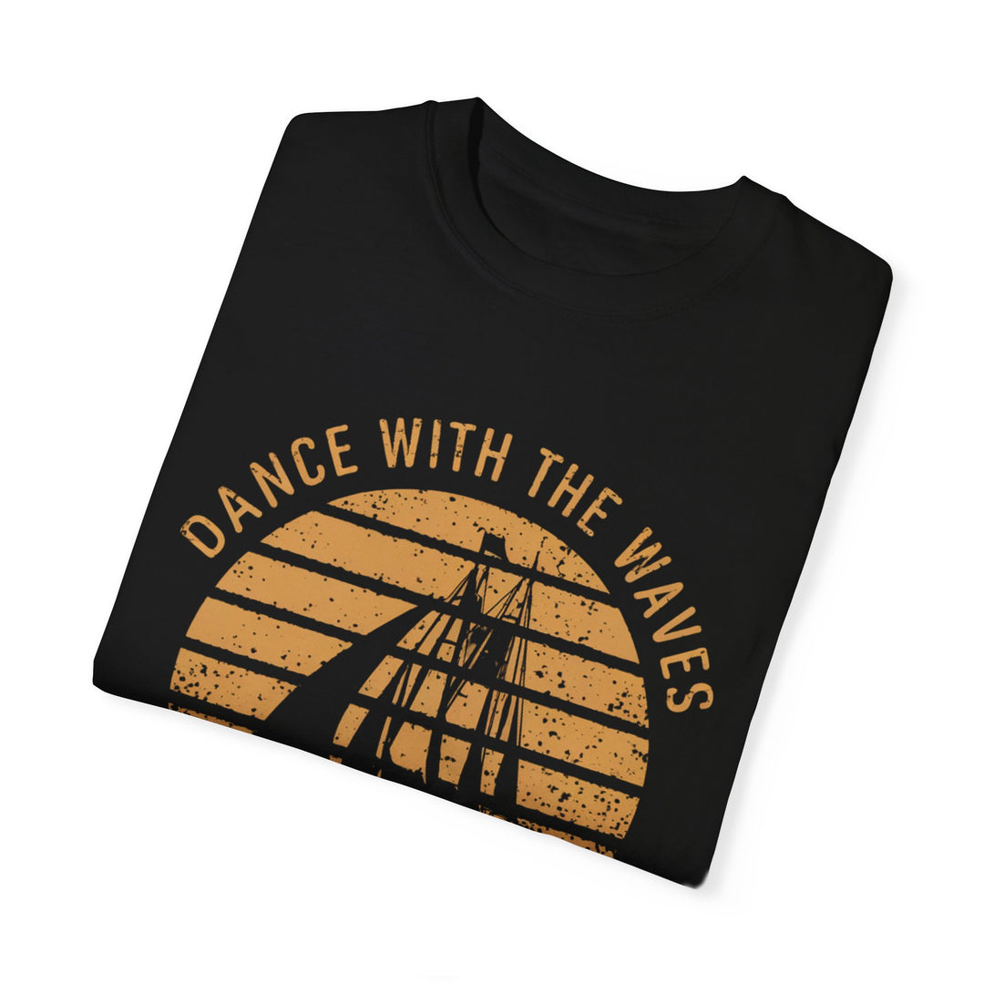 Motivational Sailboat Sunset Unisex T-shirt T-Shirt Printify