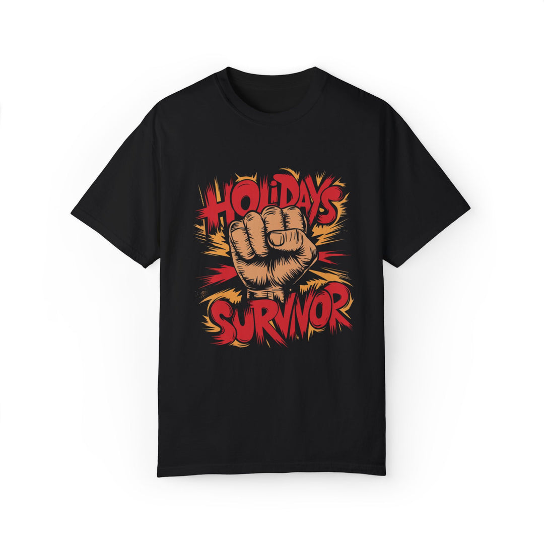 Survivor Unisex T-shirt - HOLIDAYS SURVIVOR T-Shirt Printify Black S