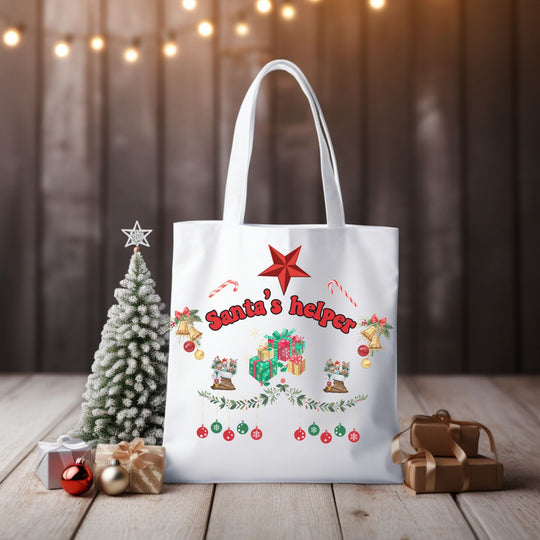 Santa Helper Christmas Tote Bag - Carry the Magic of the Season Everywhere You Go Accessories   