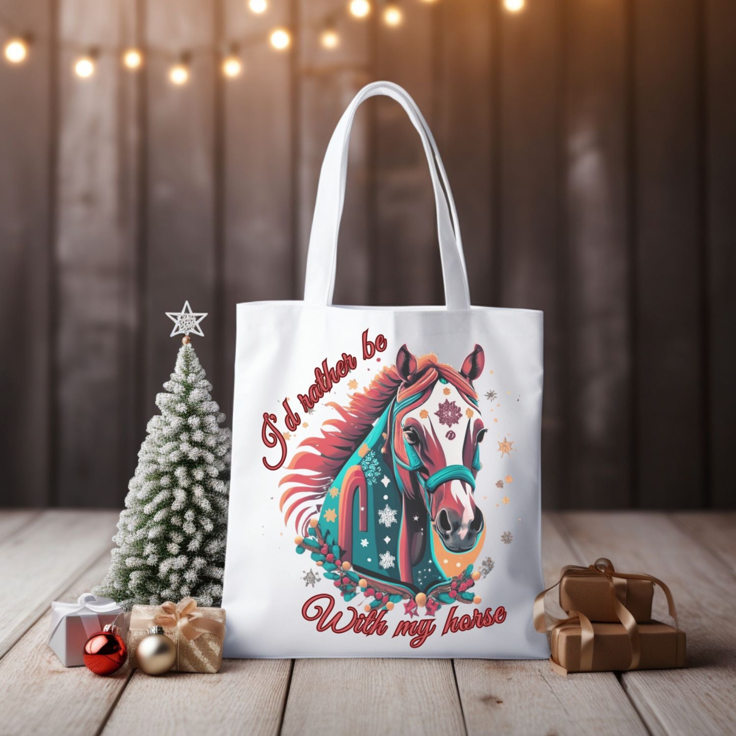 Horse Trainer Tote, Horse Lover Bag, Gift Tote Bag, Equestrian Gift, 'I'd Rather Be with My Horse' - Carry Your Passion with this Tote for Horse Enthusiasts Accessories   