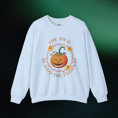 Growing a Little Pumpkin: Pregnancy Announcement Sweatshirt | Fall Maternity Crewneck - The Men Behind the Pumpkin | Matching Sweatshirt Sweatshirt S Light Blue 