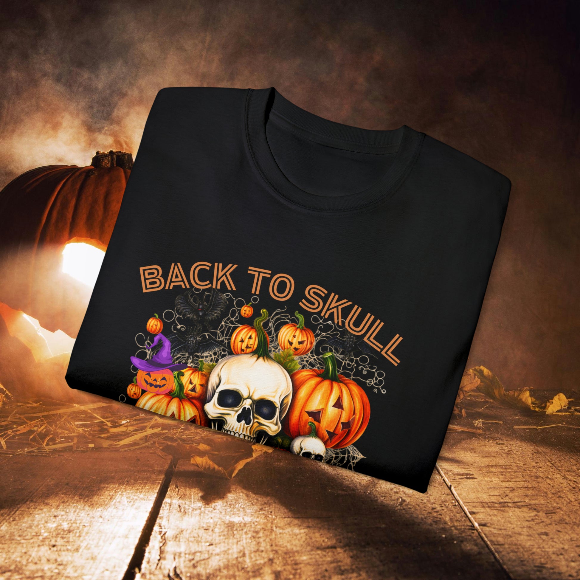 Back to Skull Halloween Tee | Back To Skull T-Shirt   