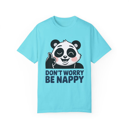 Panda Thumbs-Up T-shirt T-Shirt Printify Lagoon Blue S