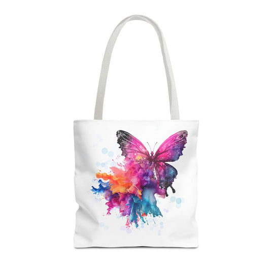 Watercolor Butterfly Tote Bag - Ethereal and Artistic Bags Printify 16" × 16'' White