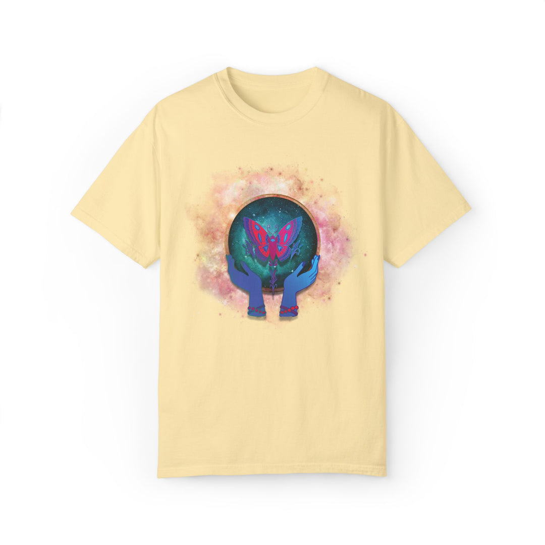 Mystical T-shirt with Cosmic Butterfly T-Shirt Printify Banana S