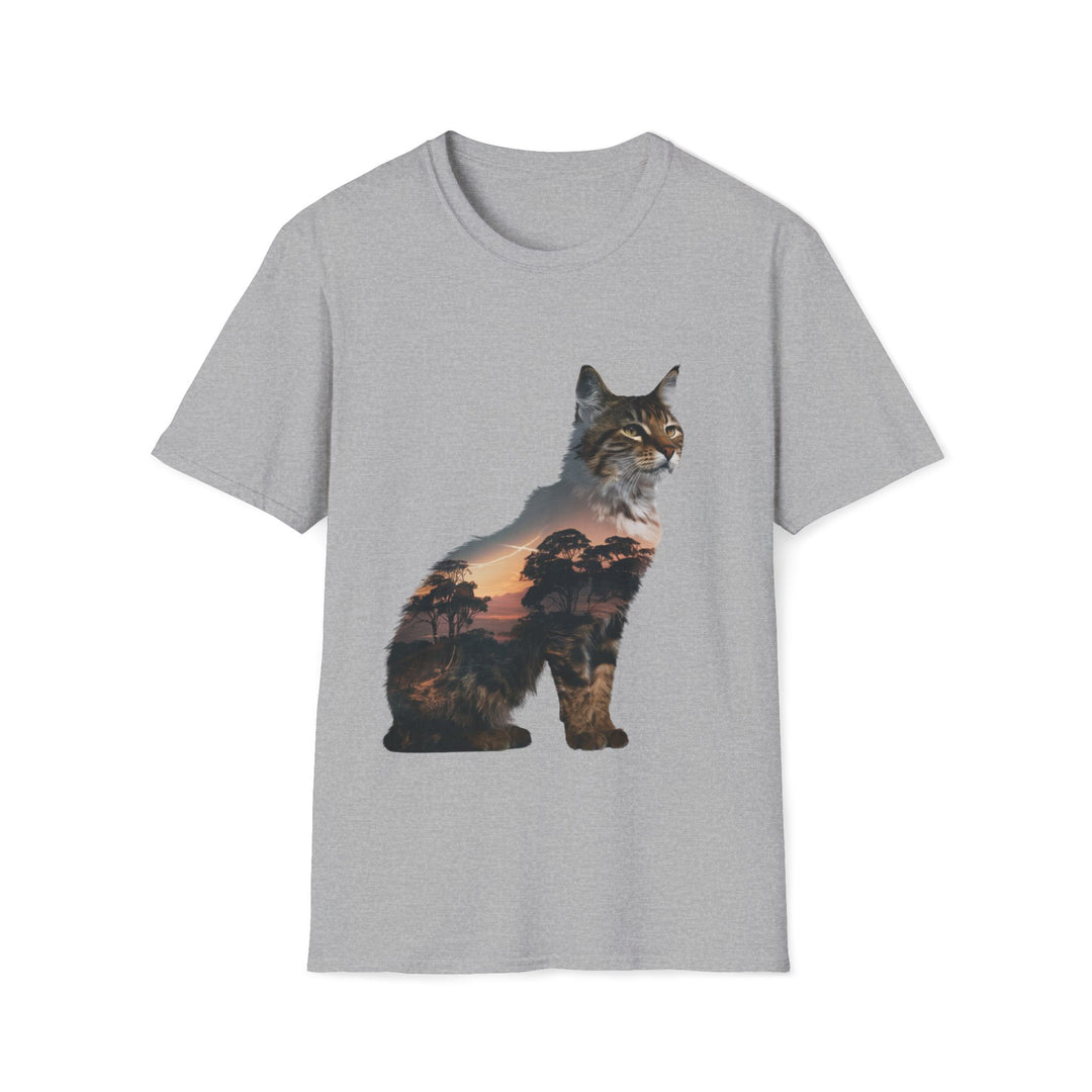 Bobcat Silhouette T-Shirt T-Shirt Printify Sport Grey S