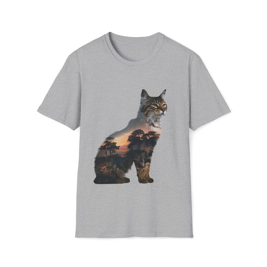Bobcat Silhouette T-Shirt T-Shirt Printify Sport Grey S