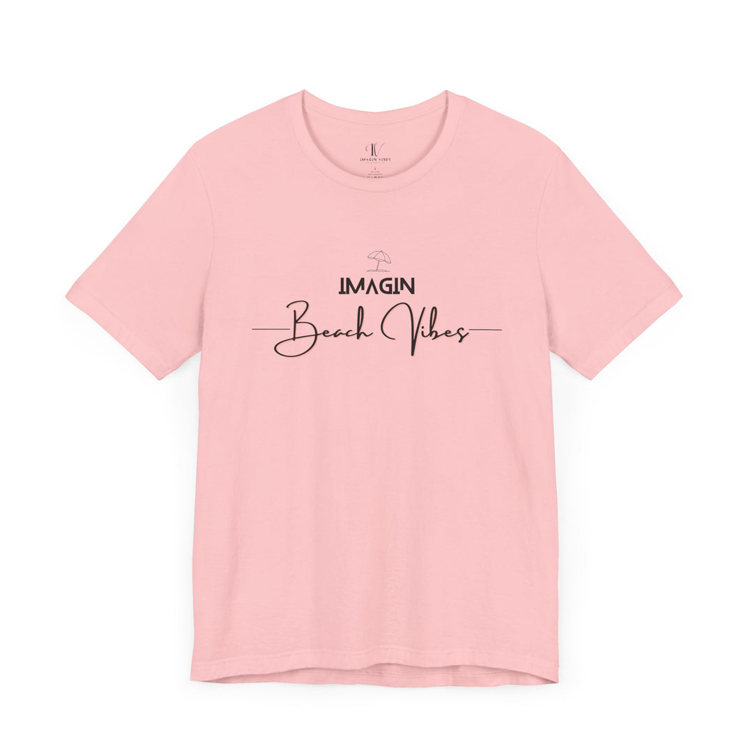 Imagin Beach Vibes Unisex Tee T-Shirt Printify Pink XS